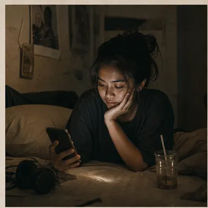 Late night social replay after conversation